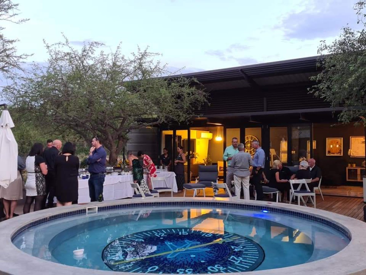Pool Deck dining area at The Runway Restaurant